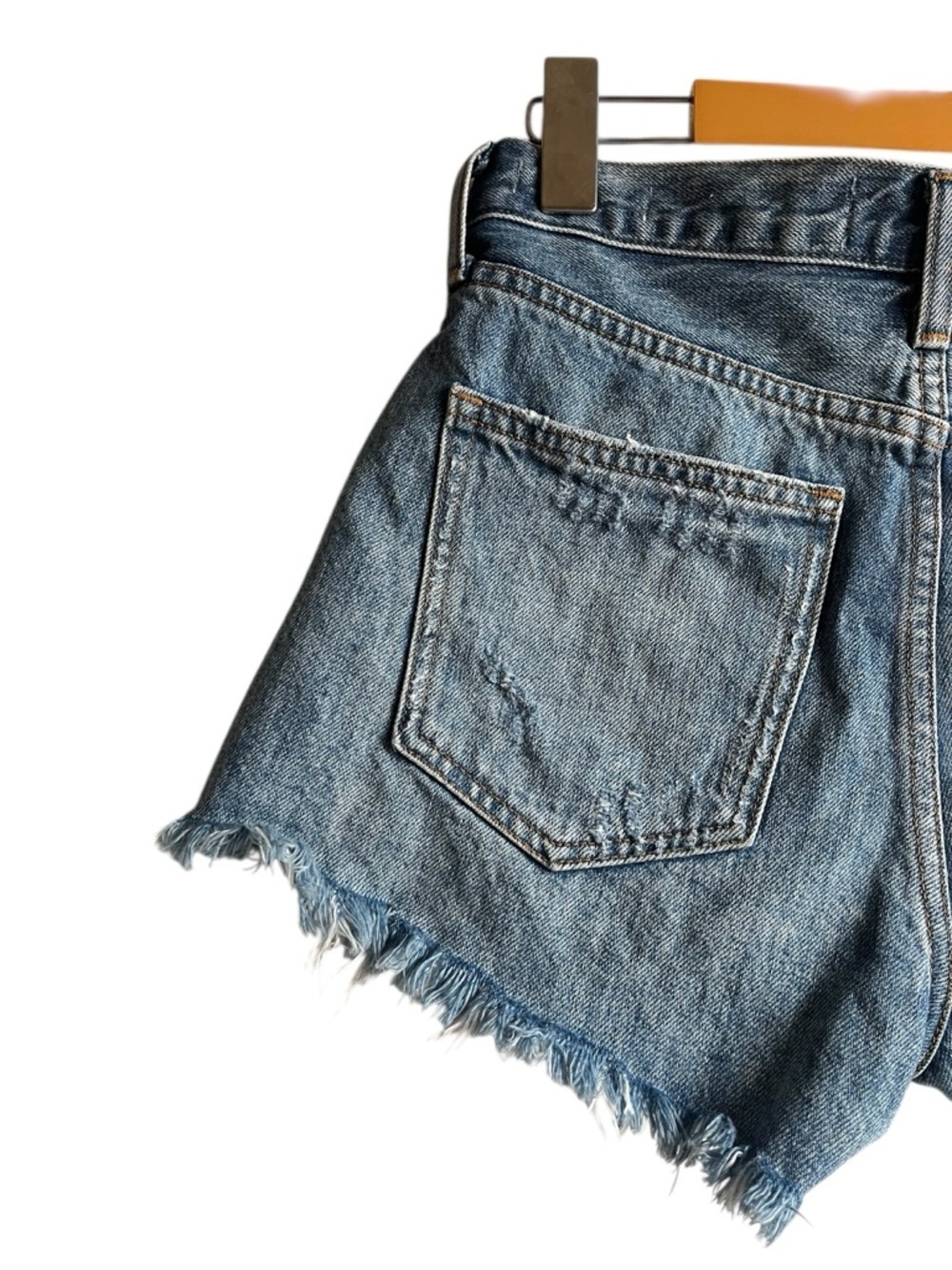 Denim Forum Ex Boyfriend Short 24 Light Wash Denim Forum Shorts Aritzia - Picture 6 of 10